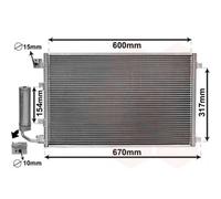 Kondensador De Aire Acondicionado Para Nissan Qashqai+2 I J10 JJ10 Con Secador