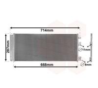 Kondensador De La Klimaanlage Con Secador Para Opel Corsa E X15 Adam M13
