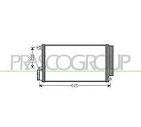 Kondensador Para Aire Acondicionado MEAT & DORIA 991255 Fiat Doblo