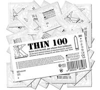 Kondomotheke THIN - Preservativos finos, seguros y fiables, para una sensación como sin condón, excelente relación calidad-precio, 1 x 100 unidades