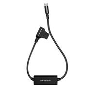 KONDOR BLUE Cable de suministro de alimentación D-Tap a USB-C de 16 pulgadas para R5C, negro cuervo