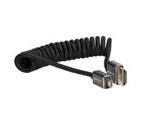 KONDOR BLUE Cable micro HDMI a HDMI de 12 a 24 pulgadas trenzado en espiral | (negro, 12-24 pulgadas)
