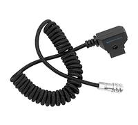KONDOR BLUE - D-Tap a BMPCC 4K/6K Cable Espiral para cámara Blackmagic Pocket Cinema 4K y 6K Gold Mount V Battery P Tap Cable de poder de 16 a 50 Pulgadas Weipu
