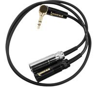 KONDOR BLUE Doble Mini XLR macho a estéreo TRS de 3,5 mm en ángulo recto compatible con BMPCC 6K Pro, Canon C70, Rode