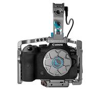 KONDOR BLUE R5R6R jaula completa con mango superior compatible con cámara Canon, sistema de liberación rápida Arca | Puntos de montaje 70+ 14 y 38 | Abrazadera de cable HDMI y USB C | Arri