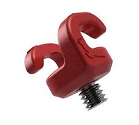 KONDOR BLUE x Armando Ferreira | MondoTies Cable Management Clips for Cameras | Cable organization, 1/4"-20 Mounted, Holds 2-3 cables, & Supports up to 20lbs of force (10-Pack) | Red
