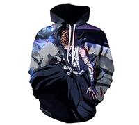 KONDZ Nueva Sudadera con Capucha De Moda para Otoño E Invierno para Hombre, Sudaderas con Capucha con Estampado 3D De Anime Bleach, Ropa Informal Estilo Hip Hop, Sudaderas con Capucha Informales