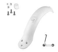 Konesky Guardabarros Trasero, Reemplazo Scooter Eléctrico Compatible con Xiaomi Mijia M365 Guardabarros de Guardabarros Pieza de Reparación de Guardabarros con Gancho (Negro) (Blanco)