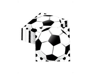 KONFEN 20 Servilletas de Fútbol, Servilletas de Fútbol Para Cumpleaños, Decoración de Mesa Para Cumpleaños de Fútbol Infantiles, Para Baby Showers, Días de Partido, Partidos de Fútbol, 33 x 33 cm, B