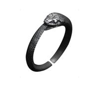 KONFEN Anillos Ajustable Hombres Mujer, Anillo Serpiente Negra Ajustable Aneis Ajustables, Vikingo Vintage Sortijas Dedo Anillas Grande Jewelry Regalos para Homem Men San Valentin