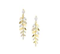 KONFEN Pendientes de moda para mujer, con circonita cúbica AAA+, pendientes de hoja, regalos de joyería para niñas y mujeres