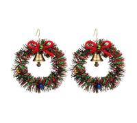 KONFEN Pendientes de Navidad, Pendientes de Aleación con Copo de Nieve/Árbol de Navidad/Grass/Letter/Casa de Nieve/Bastón de Paseo/Ganso/Santa Claus