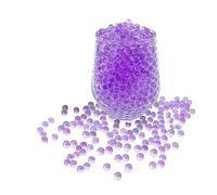 KONFEN Perlas de Agua, 20000 Bolas de Gel Morado, 100g Bolas Hidrogel Perlas de Gel Bolitas No Tóxico Water Beads para Planta Flores Decoración (Morado)