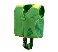 Konfidence Swim Jacket - Chaleco de Natación Premium con Correa de Seguridad Desmontable para Niños | Flotabilidad Ajustable | Cumple con CE | Aprobado por Escuelas (Maui Green, S (15-19kgs))