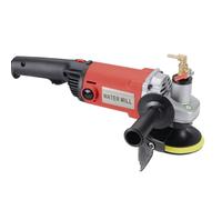 Konfiur Lijadora eléctrica en húmedo de 1400 W, 1100-8100 rpm, pulidora de piedra, juego de edición de diamante, pulidora en húmedo, afilador de cuchillos con soporte rígido de 100 mm, para granito y