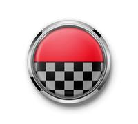 Konforhom Cubierta del Emblema de la Insignia de la Parrilla Delantera con Pegatina para Todos los Mini Cooper R55 R56 R60 F54 F56 F60