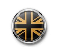 Konforhom Cubierta del Emblema de la Insignia de la Parrilla Delantera con Pegatina para Todos los Mini Cooper R55 R56 R60 F54 F56 F60