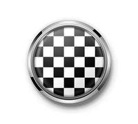 Konforhom Cubierta del Emblema de la Insignia de la Parrilla Delantera con Pegatina para Todos los Mini Cooper R55 R56 R60 F54 F56 F60
