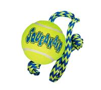 KONG SqueakAir pelota con cuerda para perros - M/L
