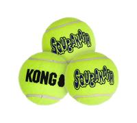 KONG Air Dog SqueakAir - Pelotas de tenis de juguete para perros, tamaño mediano