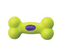 KONG - AirDog Squeaker Bone - Juguete sonoro y saltarín, tejido pelota de tenis - Para Perros Grandes