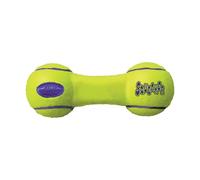KONG - AirDog Squeaker Dumbbell - Juguete sonoro y saltarín, tejido pelota de tenis - Para Perros Medianos