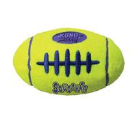 KONG - AirDog Squeaker Football - Juguete sonoro y saltarín, Tejido Pelota de Tenis - para Perros Medianos