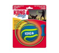 KONG Bunji - Pelota de alta visibilidad que brilla en la oscuridad, alta visibilidad, busca y recupera, duradera, varios colores (grande)