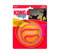 KONG Bunji - Pelota de alta visibilidad que brilla en la oscuridad, alta visibilidad, busca y recupera, duradera, varios colores (grande)