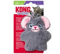 KONG Cat Snuzzles Mouse - Juguete de peluche para gatos, suave y tierno, sonidos agrietados, hierba gatera norteamericana premium, perfecto para batallar, luchar y acurrucarse
