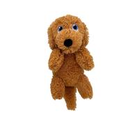 KONG Comfort Pups - Peluche de bajo relleno y ruido arrugado con chirriador (mediano, Goldie)