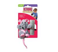 Kong juguete gato rata gris y rosa