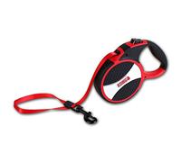 KONG Explore Correa retráctil para Perro, Grande, Cinta de 7,5 m Color Rojo