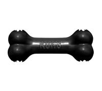 KONG Extreme Goodie Bone - Hueso de Perro de Caucho Natural Duradero - Juguete para Masticadores Fuertes - para Perros Medianos, Negro