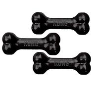 Kong Extreme Goodie Bone - Juguete para Perro, Mediano, Negro, 3 Unidades