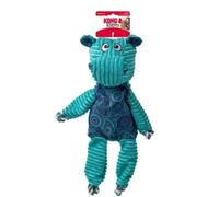 Kong Floppy Knots Juguete de Cuerda y Peluche para Perros sin Relleno, Resistente y chirriante; Ideal para dentición y Juego, tamaño Grande, diseño de hipopótamo