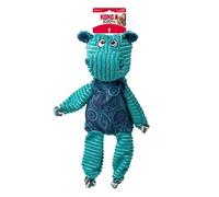KONG Floppy Knots Jumbo XL Hipopótamo Juguete para perro, peluche extra grande con esqueleto de cuerda anudada, chirriadores duales, relleno mínimo, suave y duradero para tirar, voltear y acurrucarse
