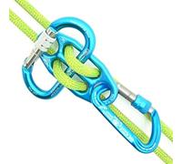 Kong. Gi-Gi Set: 1 GI-GI + 1 Oval Screw + 1 Argon Screw. Placa de Seguro autoblocante y Multiusos. Descensor Escalada. para descensos, Cuerda Simple y Doble de 8 a 13 mm.