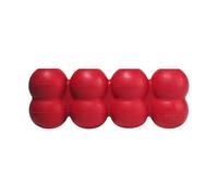 KONG Goodie Ribbon Juguete Masticable con Forma de Hueso, Talla Grande | Juguete de Caucho Natural Rojo con Forma de Hueso y 4 Goodie Grippers, Desafío Mental para Sacar los Premios