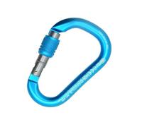 KONG H.M.S. NAPIK osquetón Aluminio roscado-anodizado Mosquetón, Adultos Unisex, Cyan/Gris (Multicolor), Talla Única