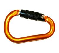 KONG HMS NAPIK, MOSCHETTONE Cerradura de aleación Ligera/GHIERA Twist Lock, Naranja/Brillante/Negro