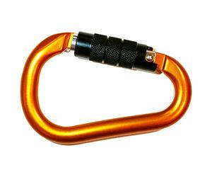 KONG HMS NAPIK, MOSCHETTONE Cerradura de aleación Ligera/GHIERA Twist Lock, Naranja/Brillante/Negro
