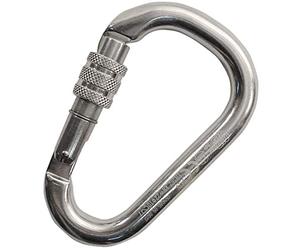 Kong. HMS Napik Screw Sleeve. Mosquetón de Aluminio con Abrazadera de Tornillo. Diseño de Base Ancha. Sistema Keylock antienganche. Escalada y Uso Profesional. EN 362/B, EN 12275/H. Peso: 80 g.