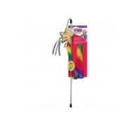 Kong juguete gato varita estrella con cinta multicolor