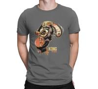 Kong Mask Fun tee The Monkey King Men's T-Shirt Grey L