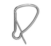 KONG Mooring Hook-Gancho de Amarre Mosquetón, Adultos Unisex, INOX (Plateado), 160mm