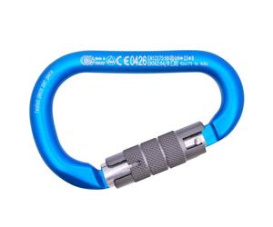 Kong Napik Twist Lock mosquetón de seguridad de doble acción de escalada - Turquoise