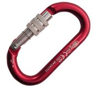 Kong Oval Alu Classic Screw Sleeve mosquetón ovalado para espeleología - Red