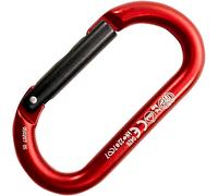 Kong Oval Alu Straight Gate mosquetón ovalado con gatillo recto de escalada - Red
