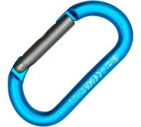 Kong Oval Alu Straight Gate mosquetón ovalado con gatillo recto de escalada - Turquoise